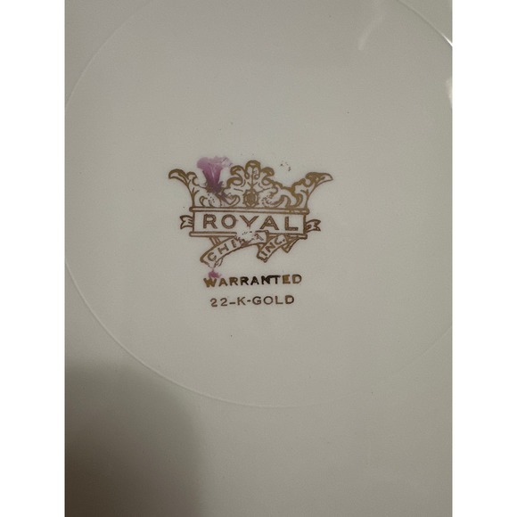 Royal Warranted 22k Gold Serving Plate With Side Handles Made in The USA - Picture 3 of 8